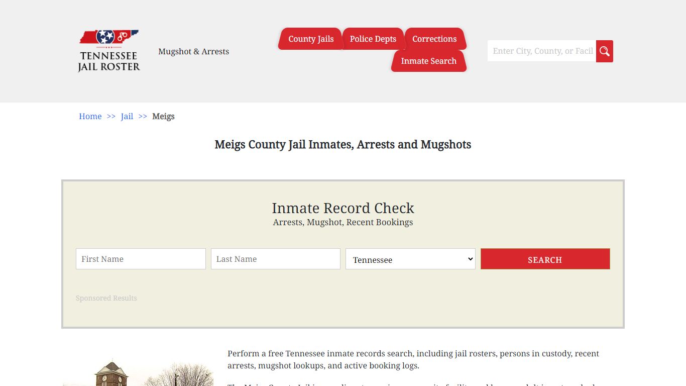 Meigs County Jail Inmates, Arrests and Mugshots
